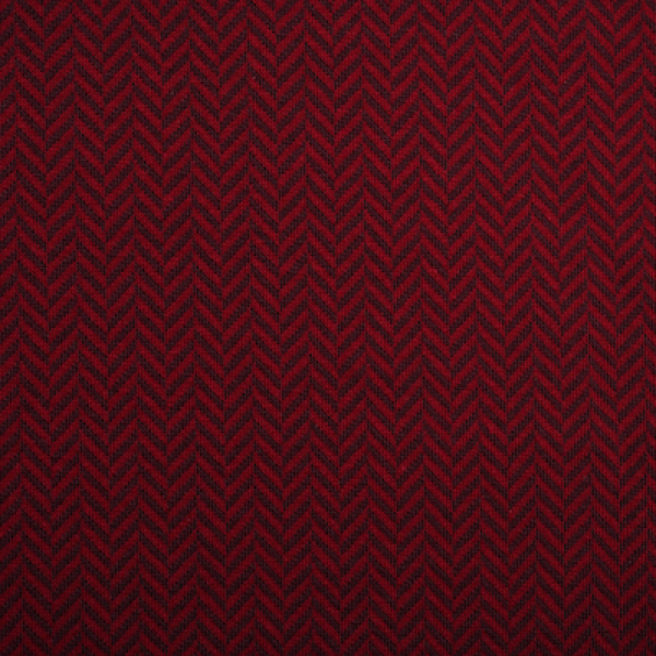 Bio-Jacquard Baumwolle Fischgrät Kirsche (GOTS) - Stoffonkel | Meterware